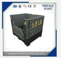 Contenidor plegable apilable resistent amb tapa