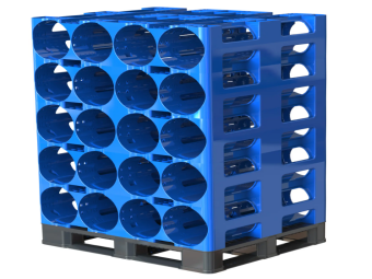 Bastidors d'ampolles d'aigua de plàstic