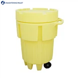 65-Tambor de rescat de sobreembalatge de poli amb rodes de galons