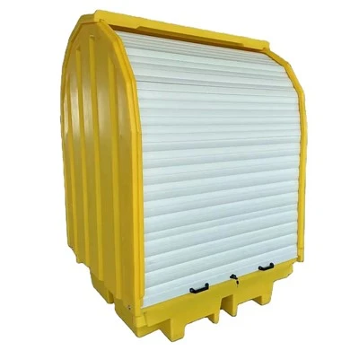 Palet de vessaments cobert per a 4 bidons