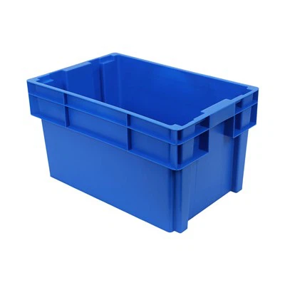 Contenidor d'emmagatzematge de piles de plàstic i niu